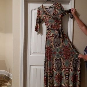 Pink Blush maternity maxi dress